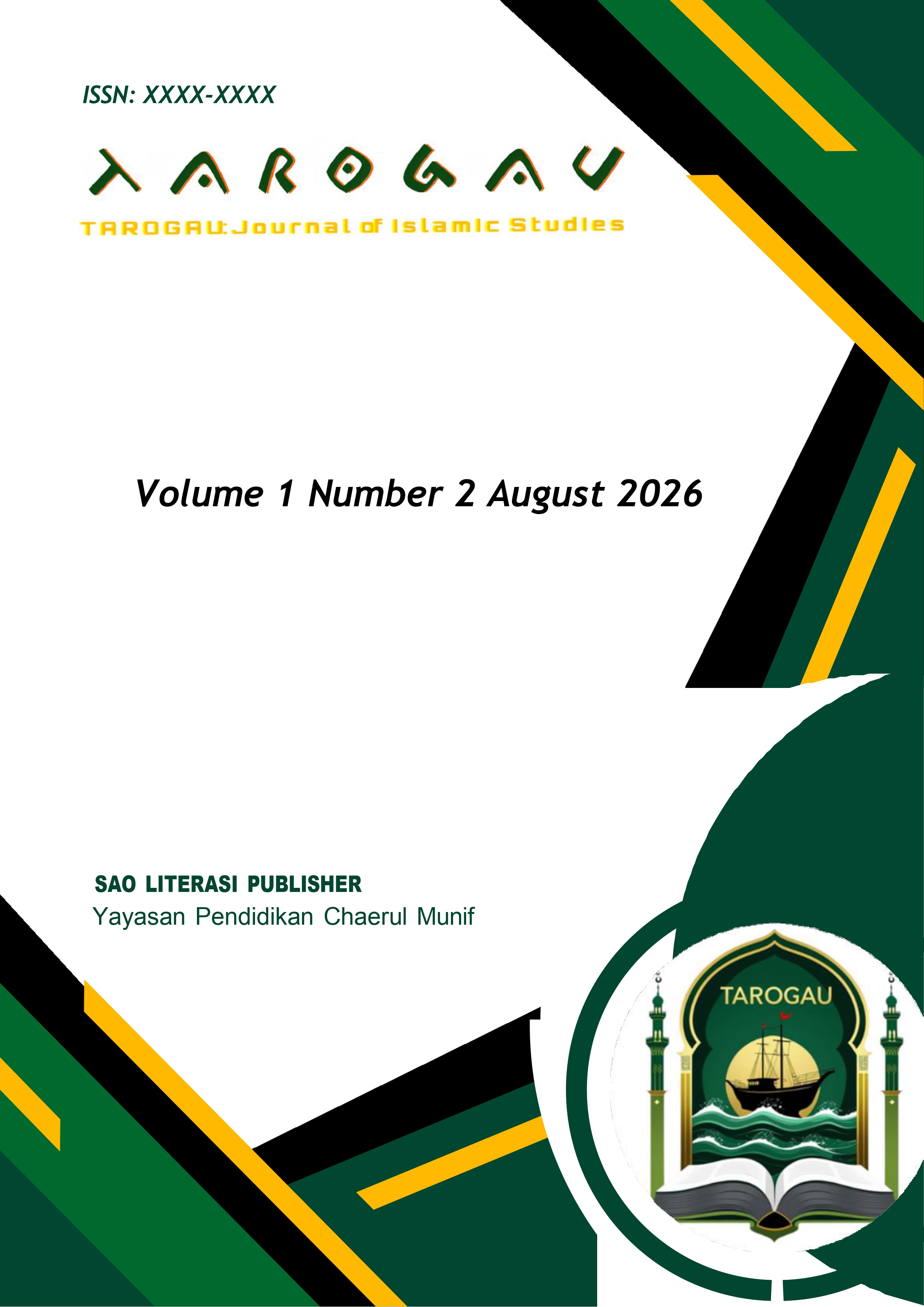 					View Vol. 1 No. 2 (2026): TAROGAU : Journal of Islamic Studies
				